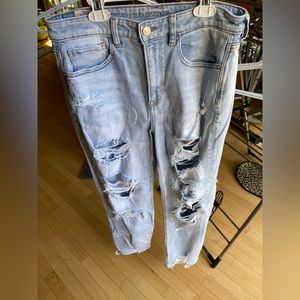 mom jeans, american eagle